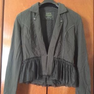 Green Military Blazer
